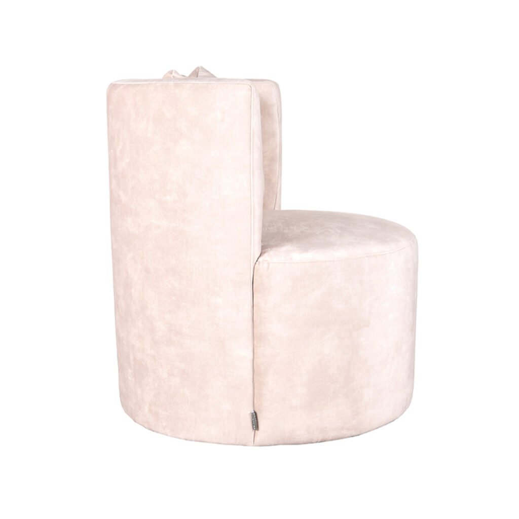 LABEL51 Fauteuil Evy - Naturel - Velours