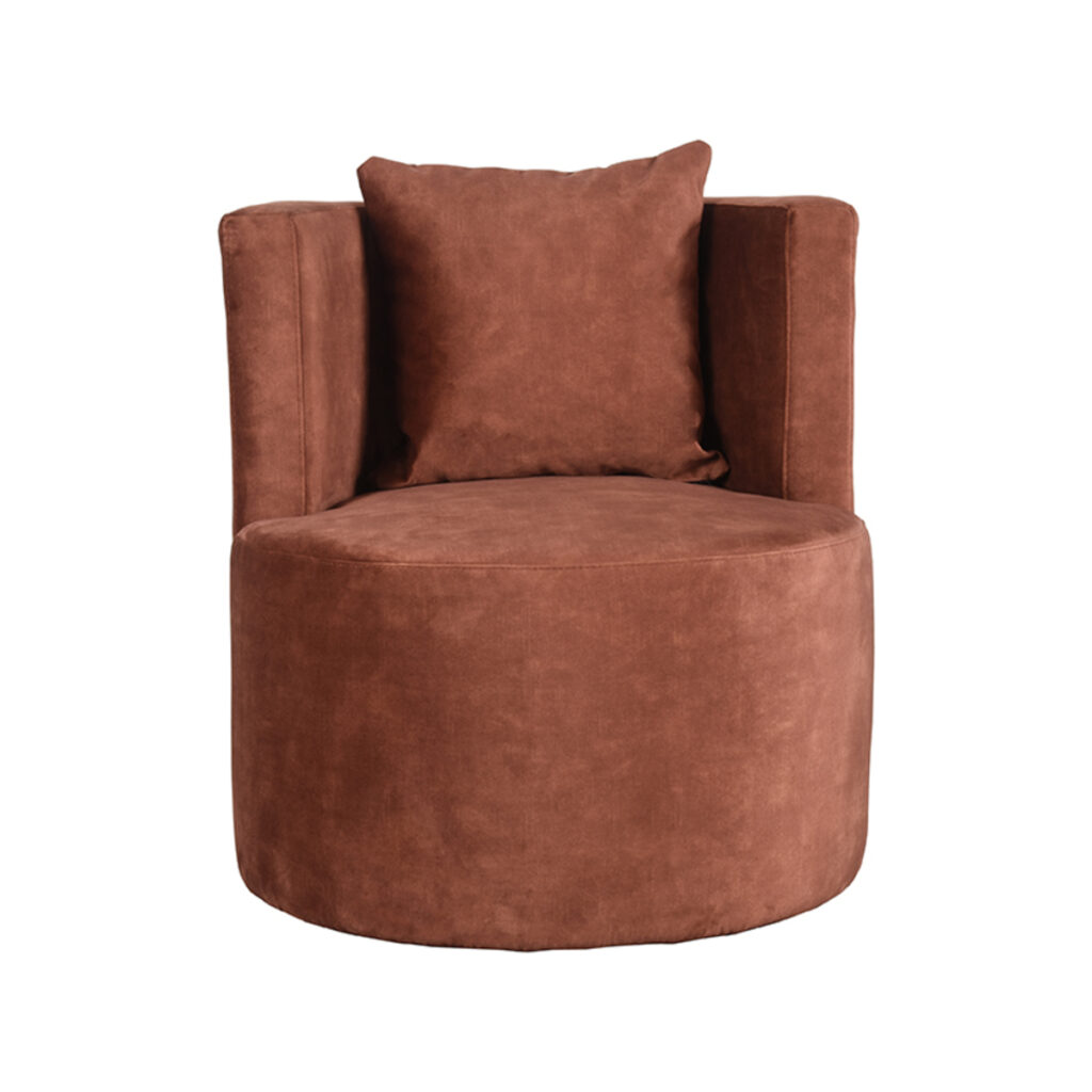 LABEL51 Fauteuil Evy - Rust - Velours