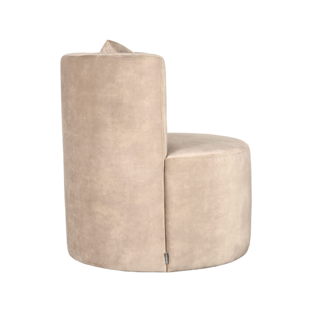 LABEL51 Fauteuil Evy - Zand - Velours