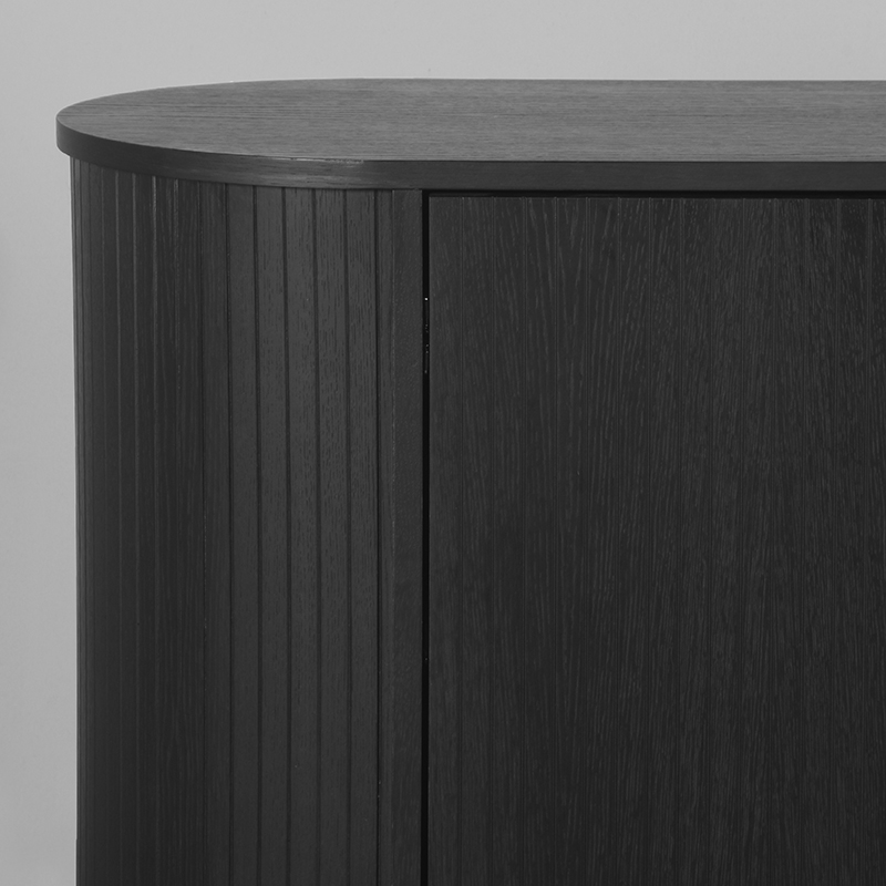 LABEL51 Dressoir Oliva - Zwart - Eiken