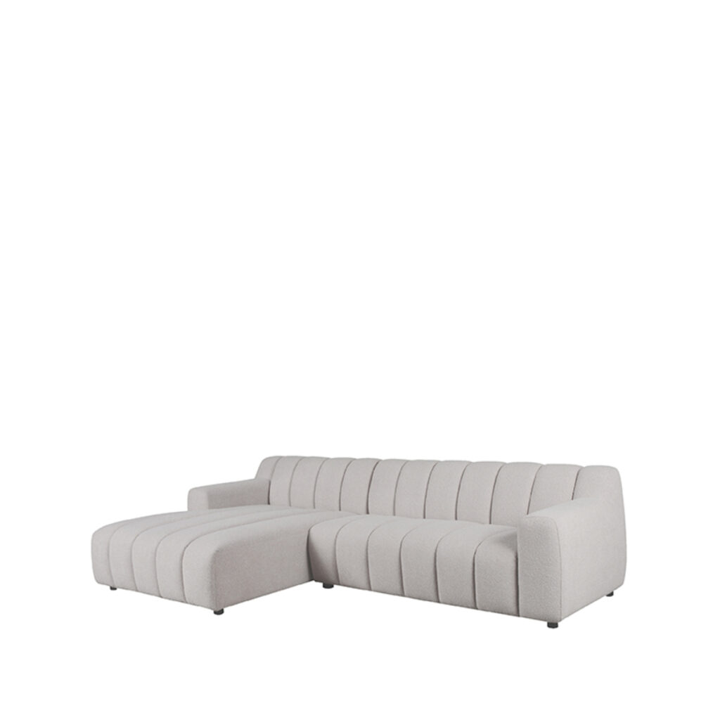 LABEL51 Bank Mondello Chaise Lounge + 2,5 Zits - Naturel - Boucle