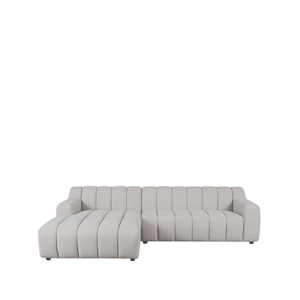 LABEL51 Bank Mondello Chaise Lounge + 2,5 Zits - Naturel - Boucle