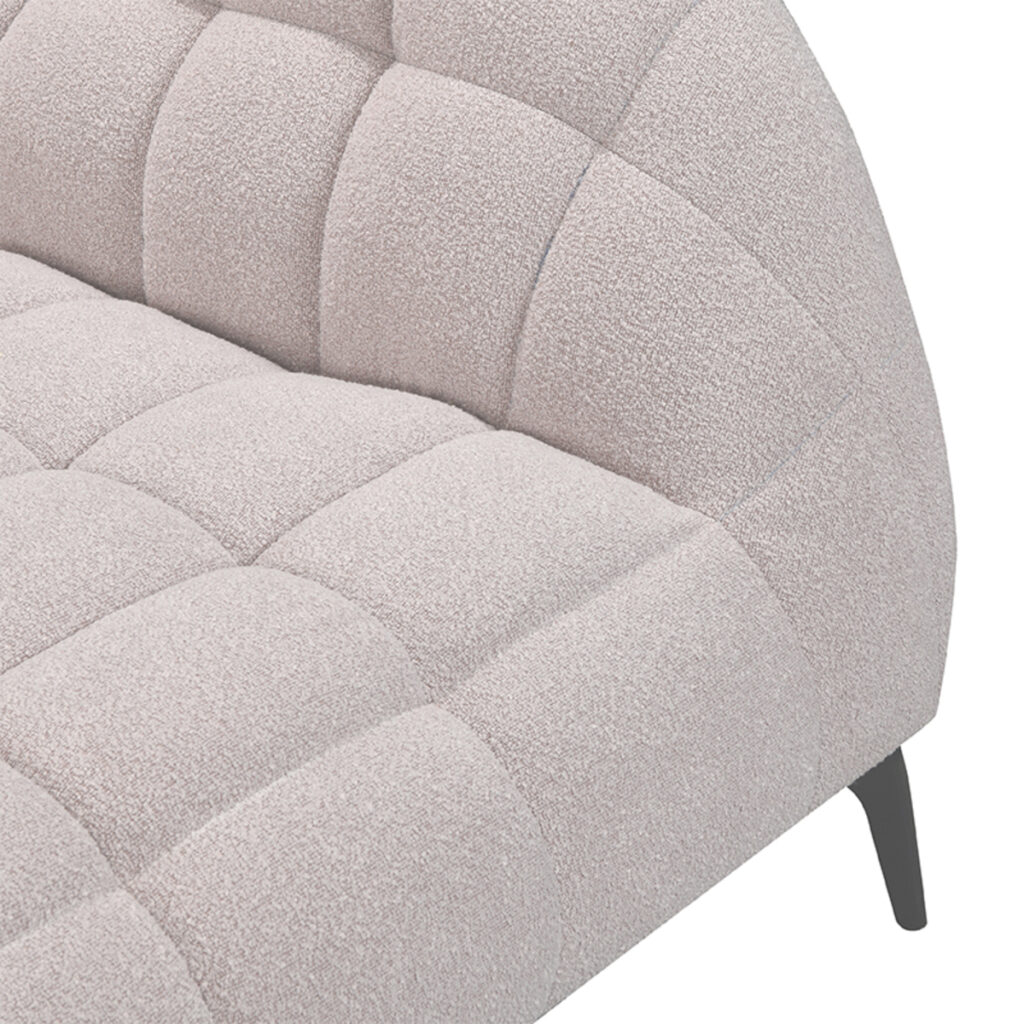 LABEL51 Bank Sorisso Ottoman + 2-zits - Naturel - Boucle