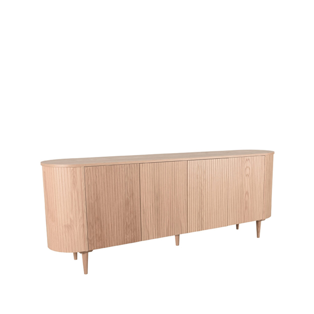 LABEL51 Dressoir Oliva 220x47x85 cm - Naturel - Eiken